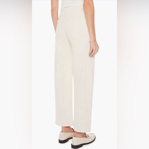 Mother Half Pipe High Rise Ankle Jeans in Act Naturally Cream Beige Size 30 - Picture 2 of 12